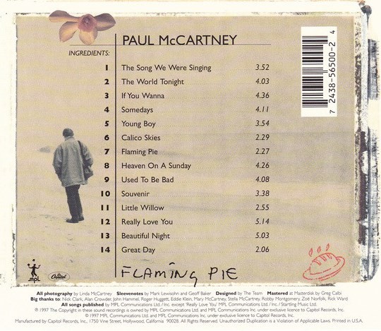 PAUL McCARTNEY - FLAMING PIE (Cd)