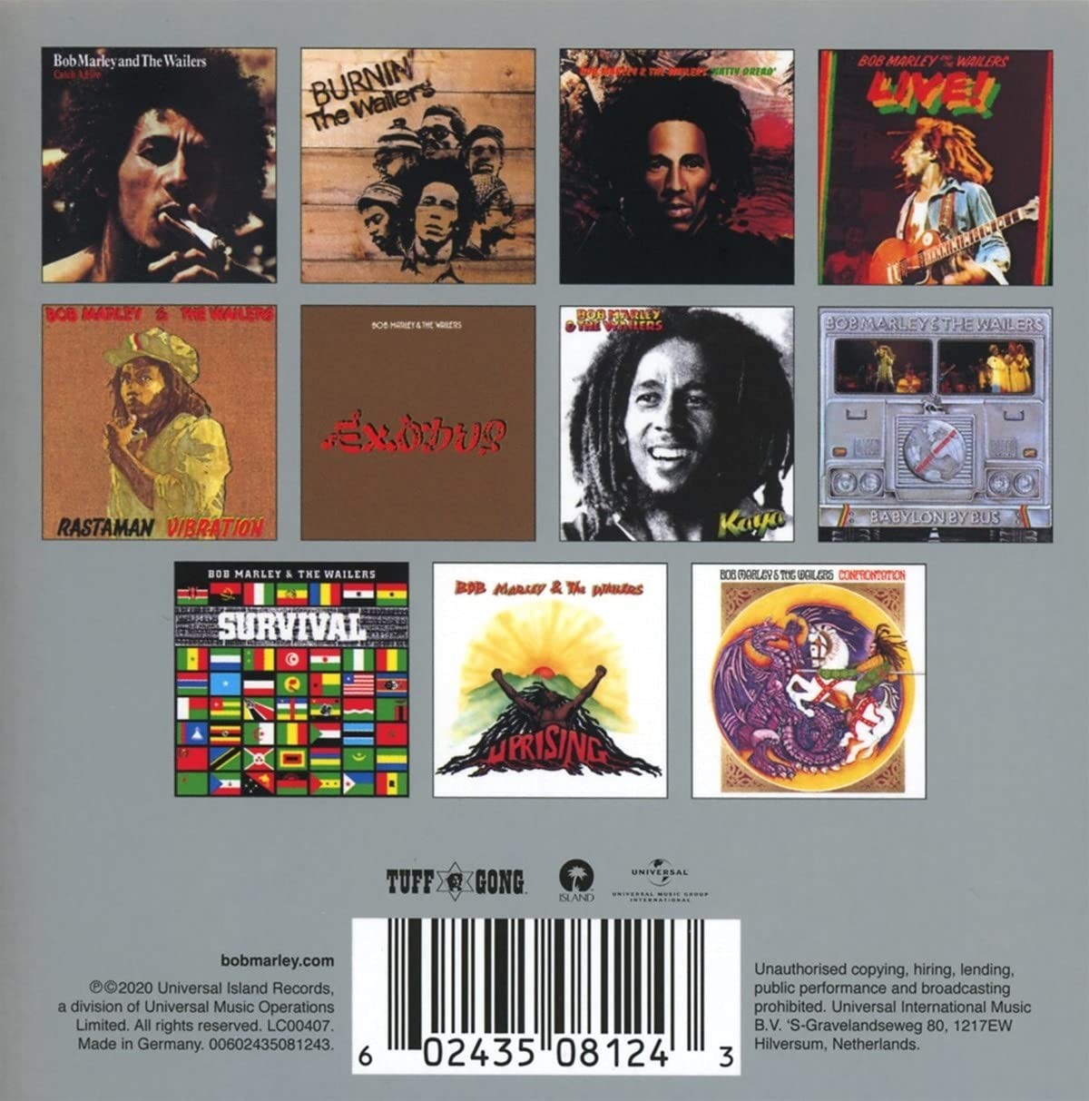 BOB MARLEY - COMPLETE ISLAND RECORDINGS CD  (Pack 11 Cds)