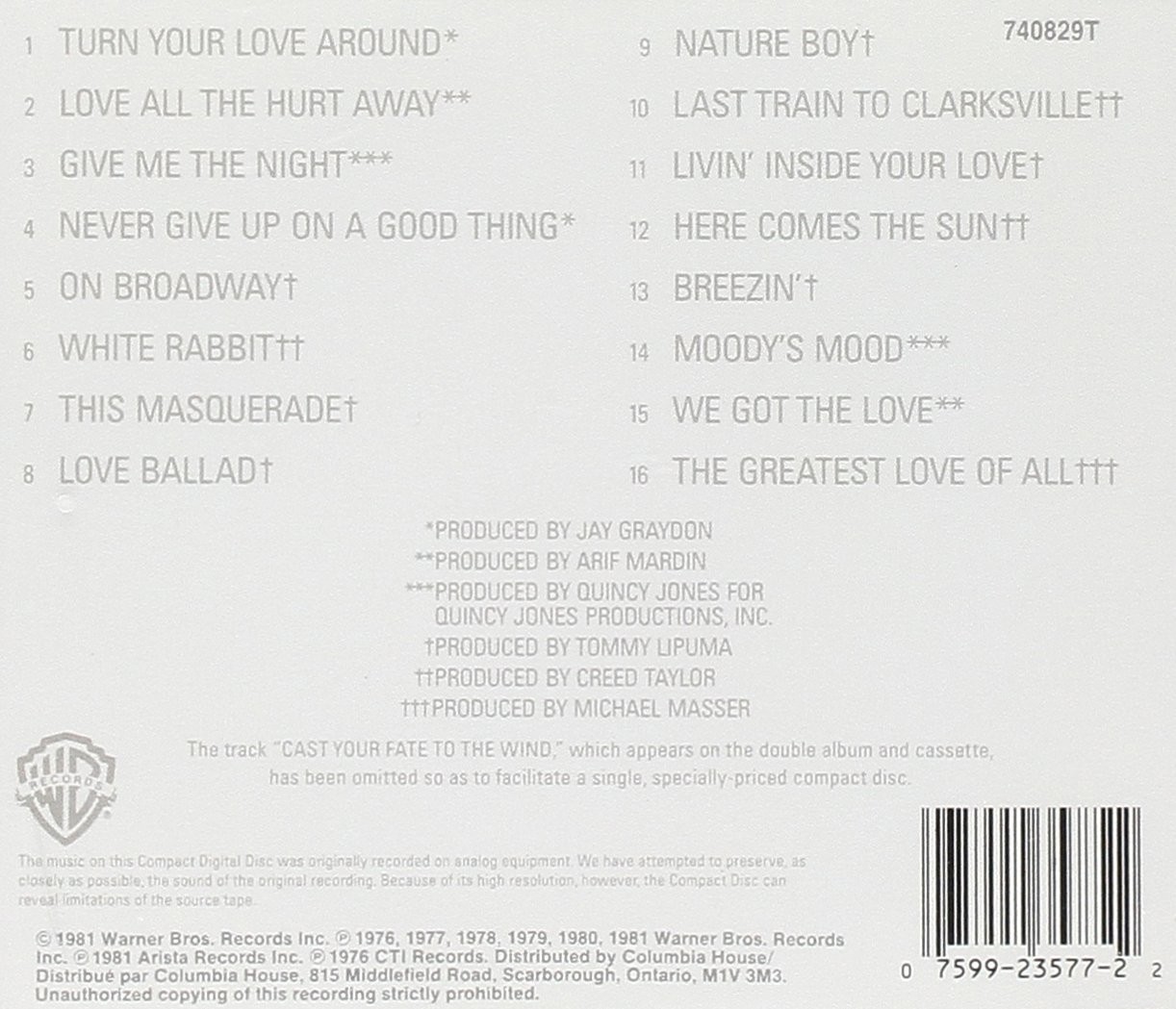 GEORGE BENSON - COLLECTION  (Cd)