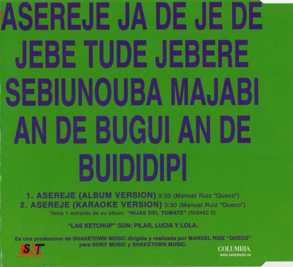 KETCHUP - ASEREJE Cd-Single