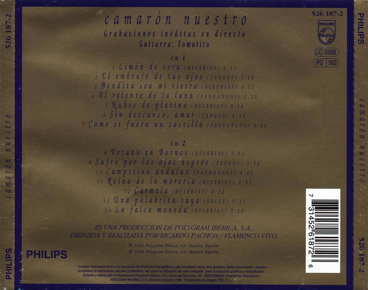 CAMARON DE LA ISLA - CAMARON NUESTRO  (2cd)