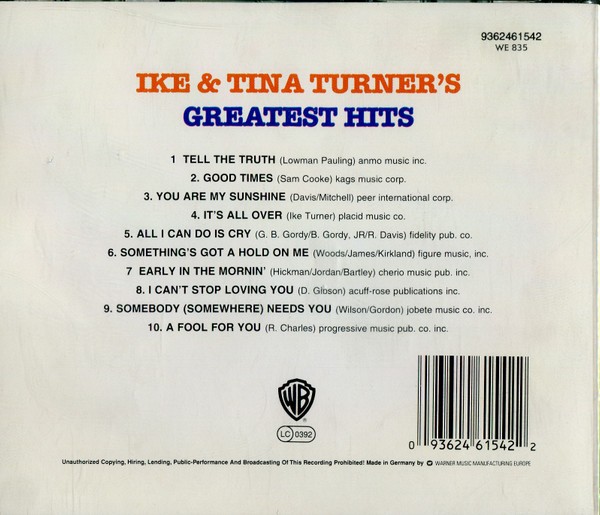 IKE & TINA TUNER´S - GREATEST HITS  (Cd)
