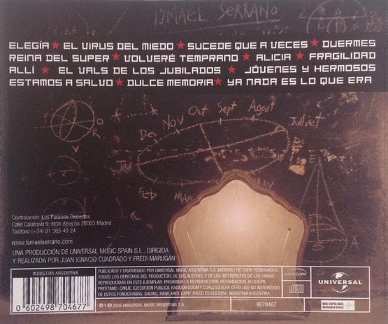 ISMAEL SERRANO - NAVES ARDIENDO MAS ALLA DE ORION  (Cd)