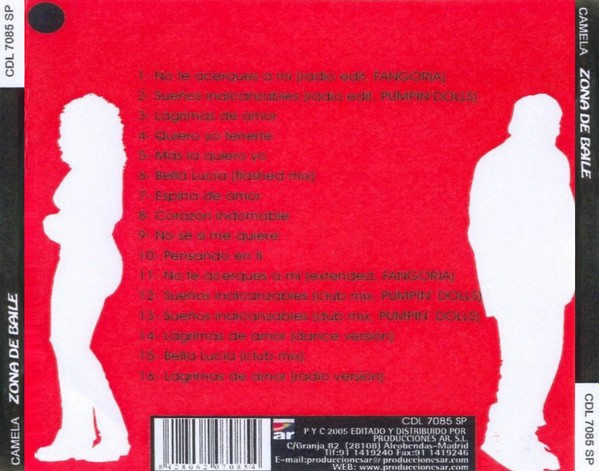 CAMELA - ZONA DE BAILE  (Cd)