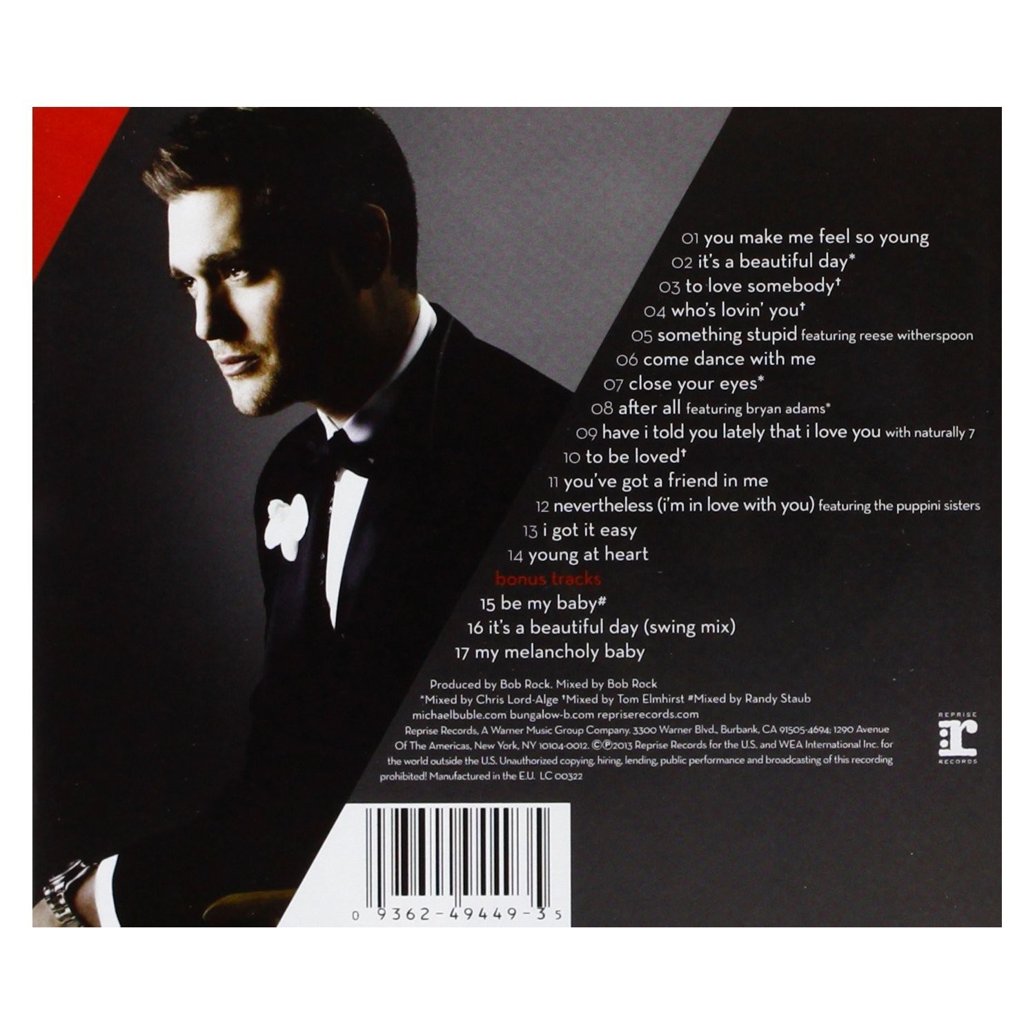 MICHAEL BUBLÉ - TO BE LOVED  (Cd)
