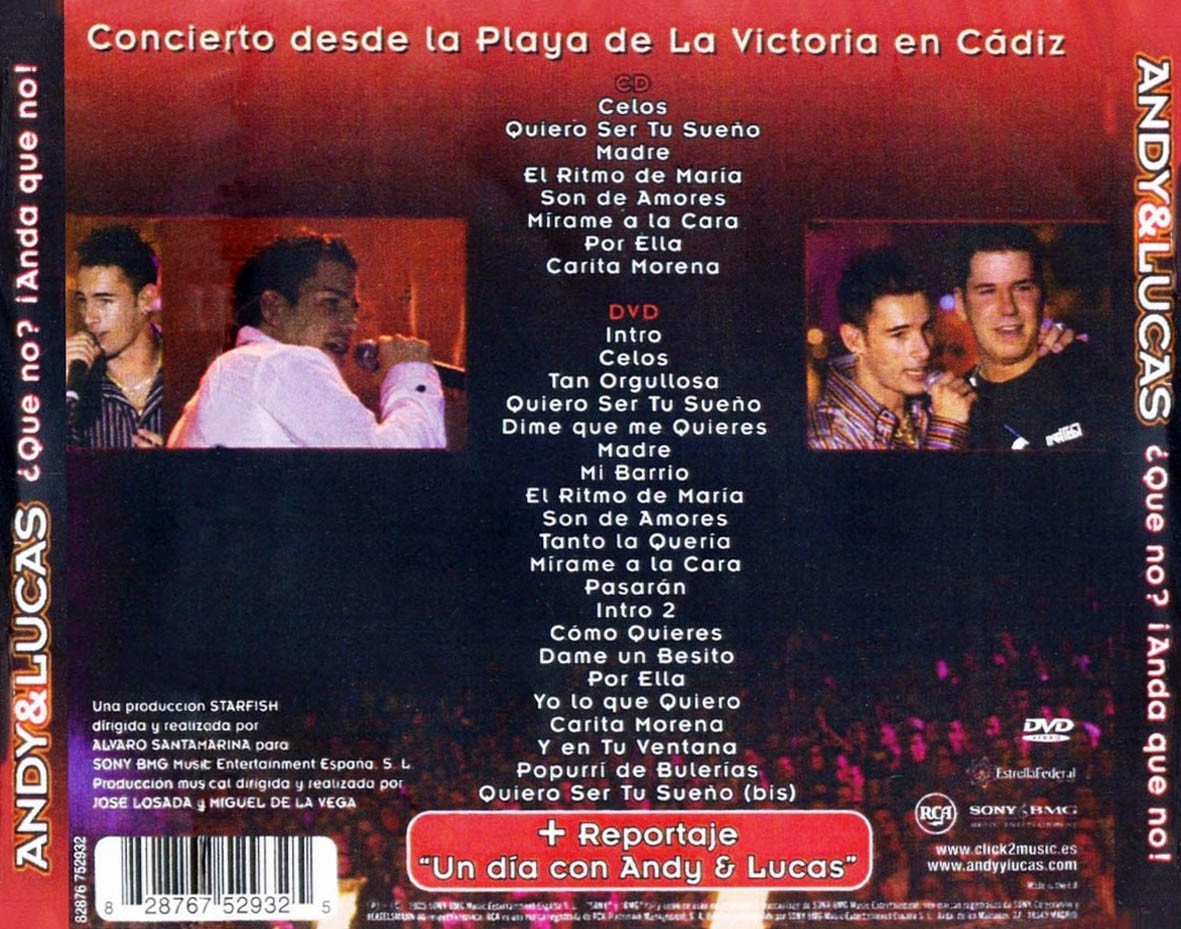 ANDY & LUCAS - ¿Que no? ¡Anda que no!   (Cd+Dvd)