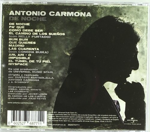 ANTONIO CARMONA - DE NOCHE  (Cd)