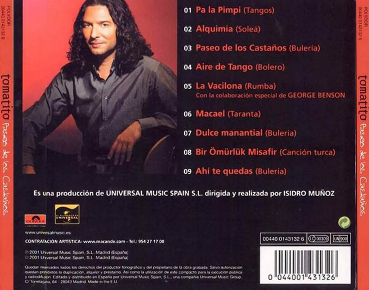 TOMATITO - PASEO DE LOS CASTAÑOS  (Cd)