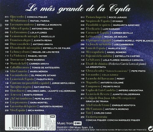 LO MAS GRANDE DE LA COPLA - VARIOS  (2CD)