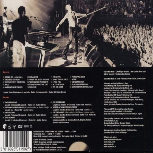 DEPECHE MODE - ONE NIGHT IN PARIS (2dvd)
