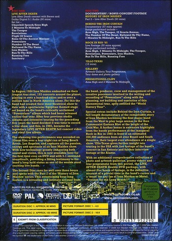 IRON MAIDEN - Live After Death  (2Dvd)