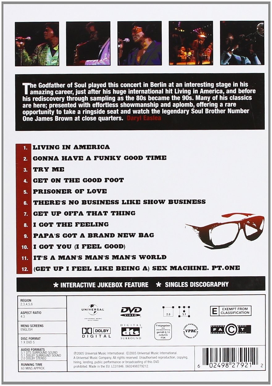 James Brown - Live In East Berlin   (dvd)