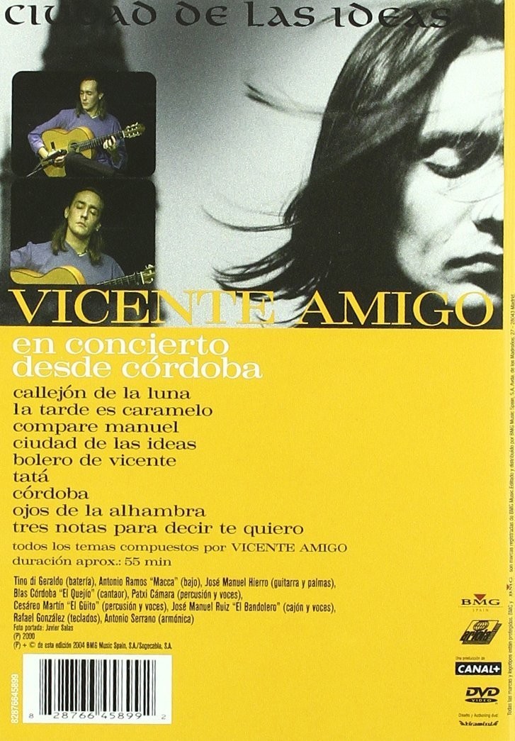 Vicente Amigo - En Concierto Desde Cordoba Ciudad de las Ideas  (Dvd)