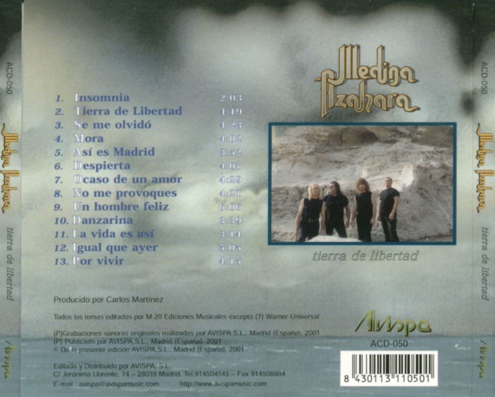 MEDINA AZAHARA - TIERRA DE LIBERTAD  (Cd)