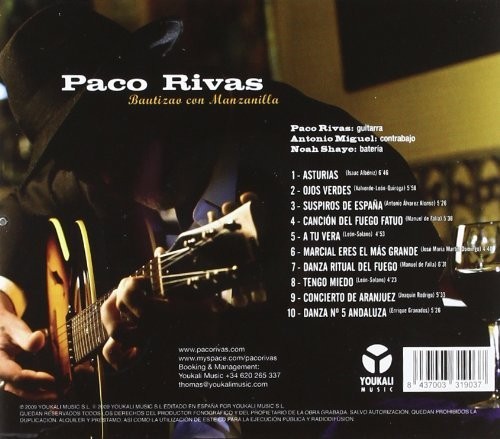 PACO RIVAS - BAUTIZAO CON MANZANILLA  (Cd)