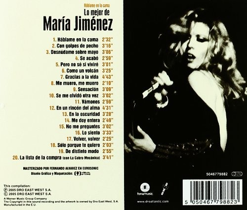 MARIA JIMENEZ - HABLAME EN LA CAMA - Lo Mejor de  (Cd)