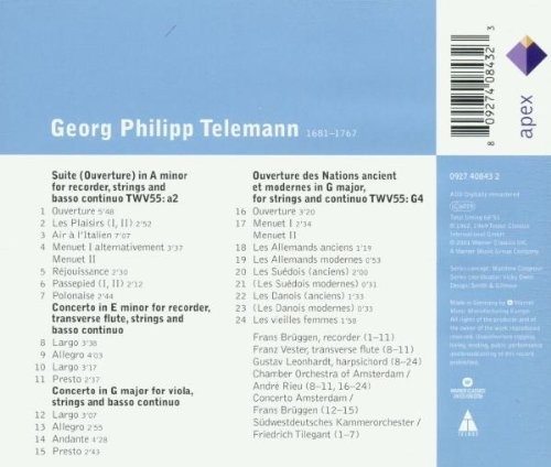 TELEMANN - SUITE EN LA MAYOR  (Cd)