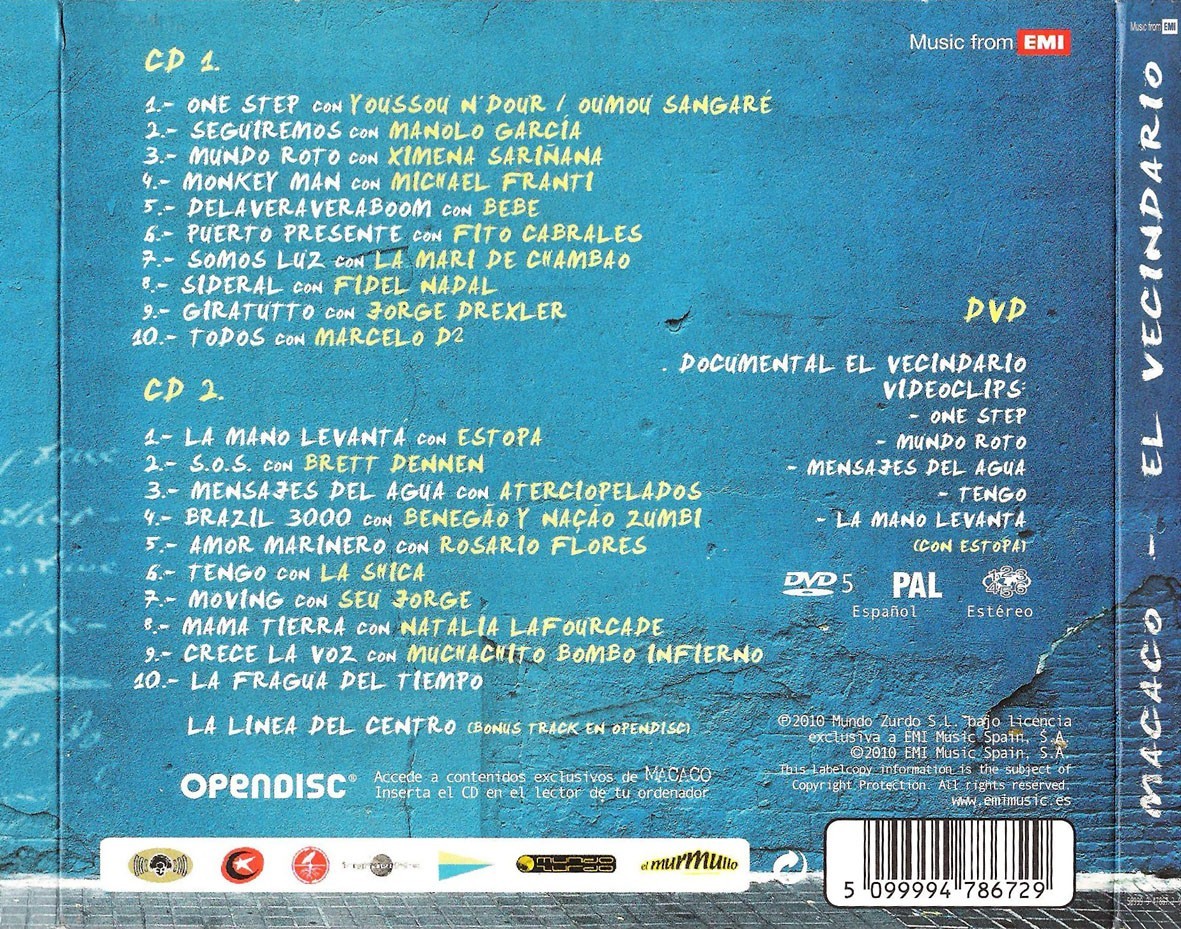MACACO - VECINDARIO (DELUXE) 2 CD + DVD