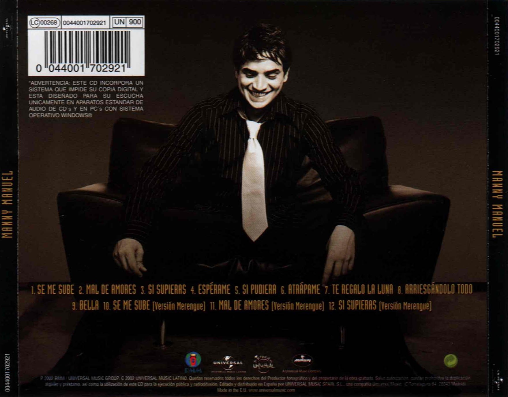 MANNY MANUEL - MANNY MANUEL  (Cd)