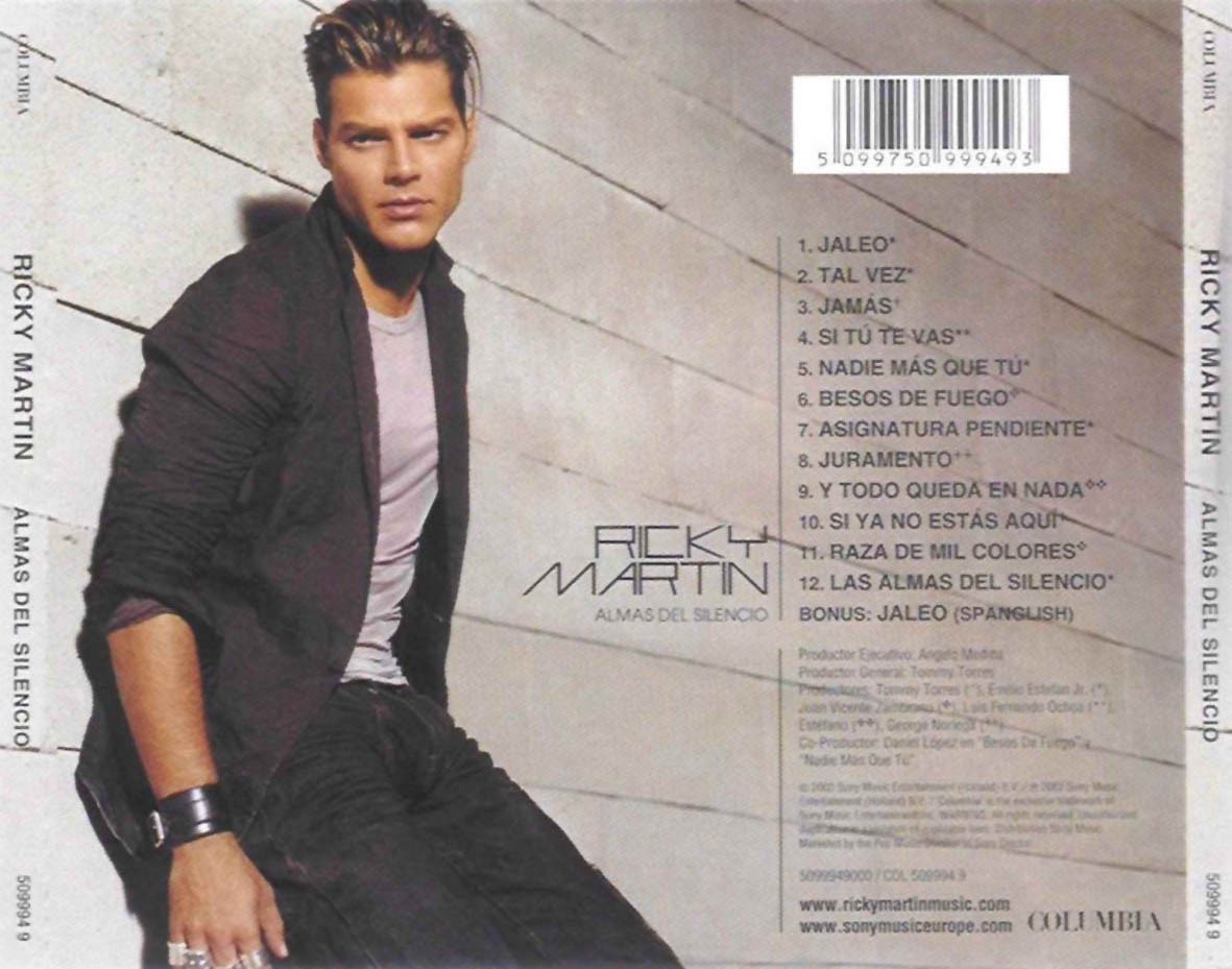 RICKY MARTIN - ALMAS DE SILENCIO  (Cd)