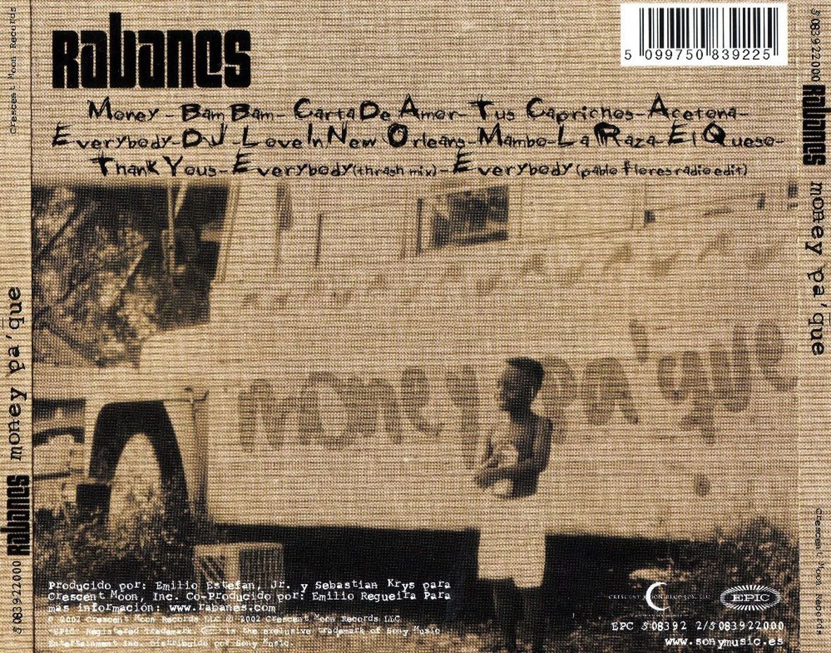 RABANES - MONEY PA´QUE  (Cd)