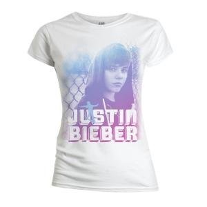 JUSTIN BIEBER - ON DA FENCE  (Camiseta Blanca M)