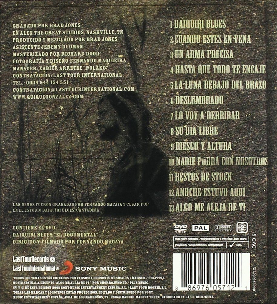 QUIQUE GONZALEZ - DAIQUIRI BLUES  (Cd+dvd)