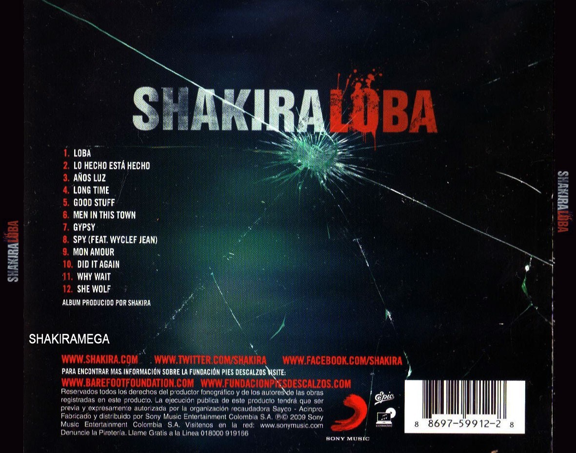 SHAKIRA - LOBA  (Cd)