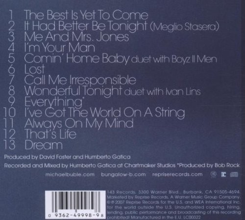 Michael Bublé - Call Me Irresponsible  (Cd)