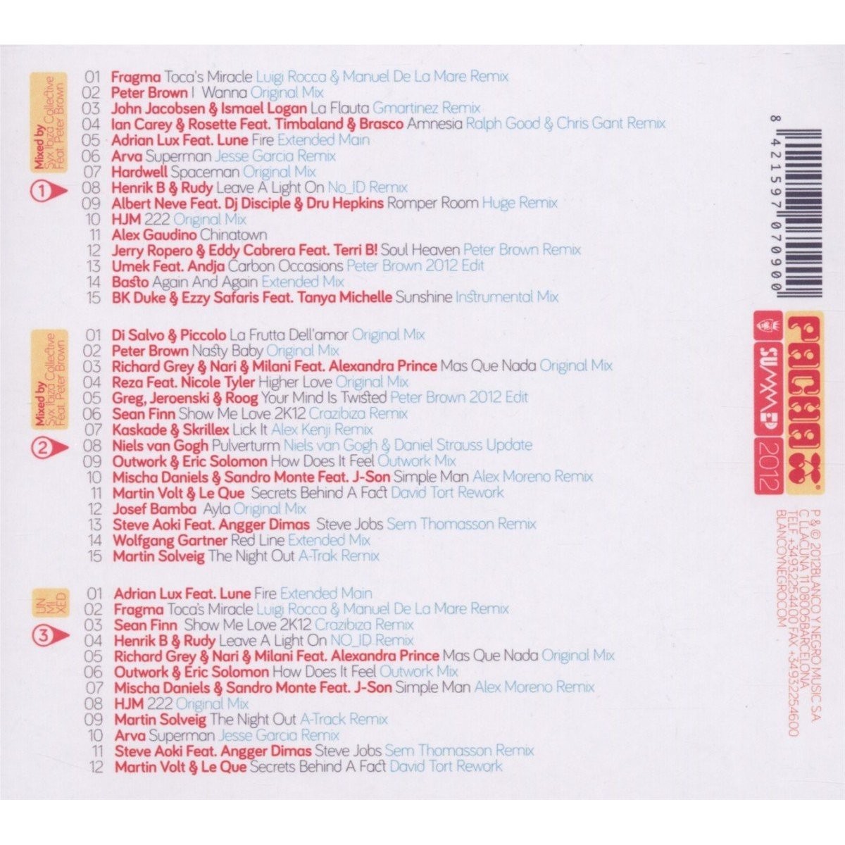 PACHA IBIZA SUMMER 2012 - VARIOS  (3Cd)