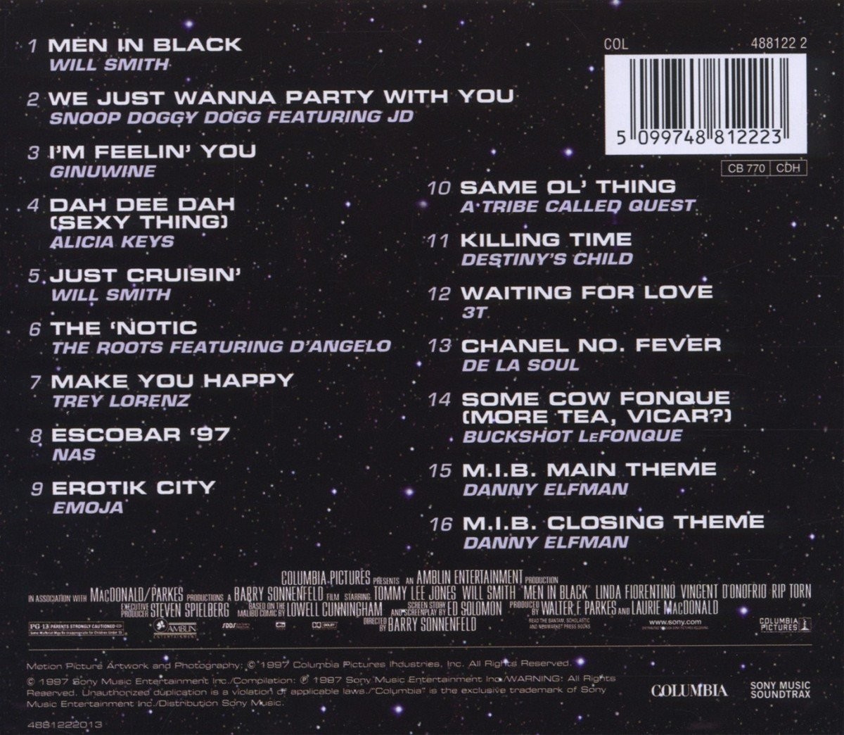 MEN IN BLACK - B.S.O.  (Cd)