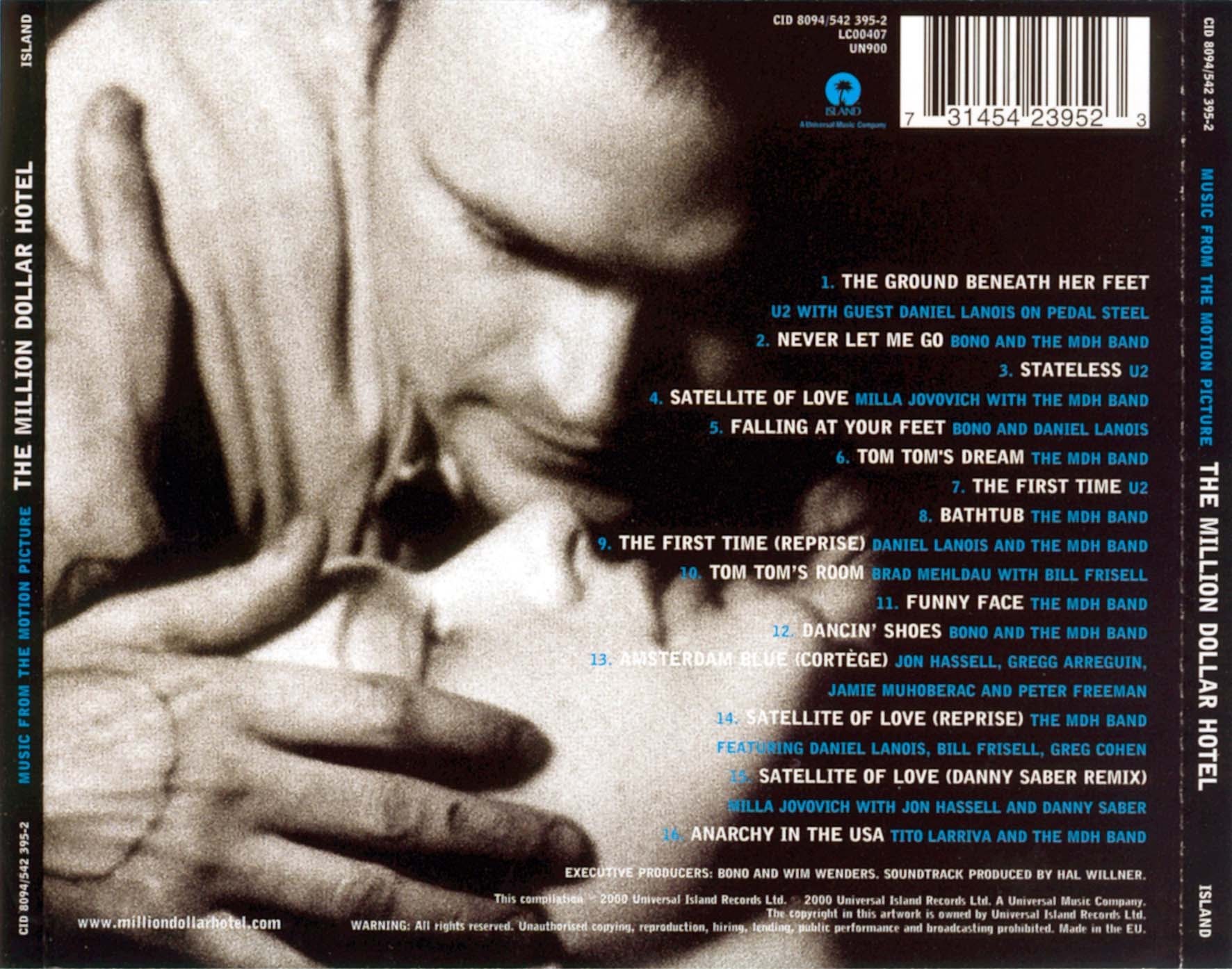 THE MILLION DOLLAR HOTEL - B.S.O.  (Cd)