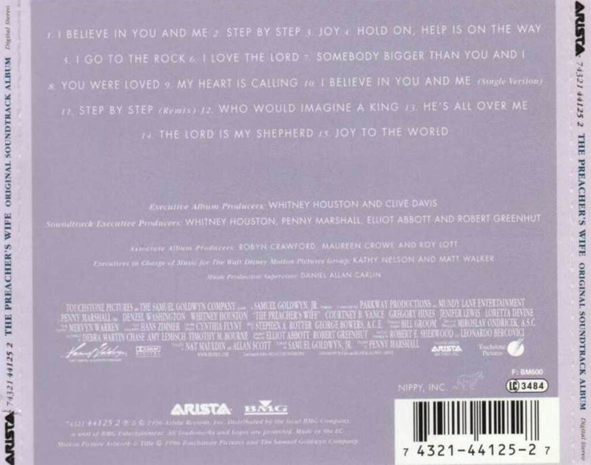 THE PREACHER´S WIFE(Whitney Houston) - B.S.O.