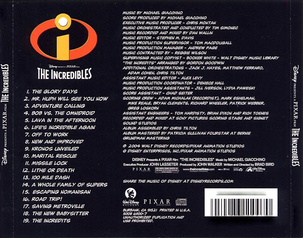 The Incredibles - B.S.O.  (Cd)