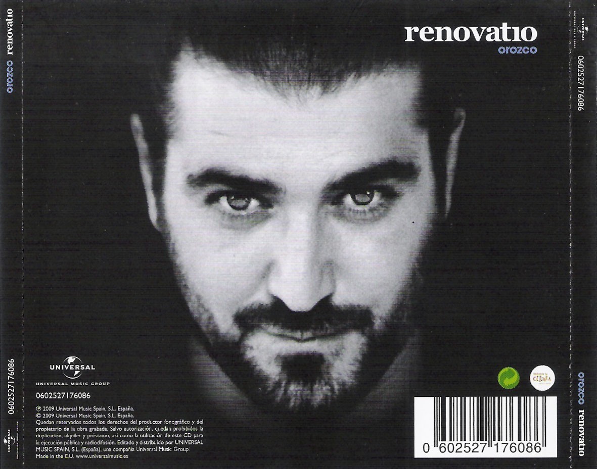 ANTONIO OROZCO - RENOVATIO  (Cd)