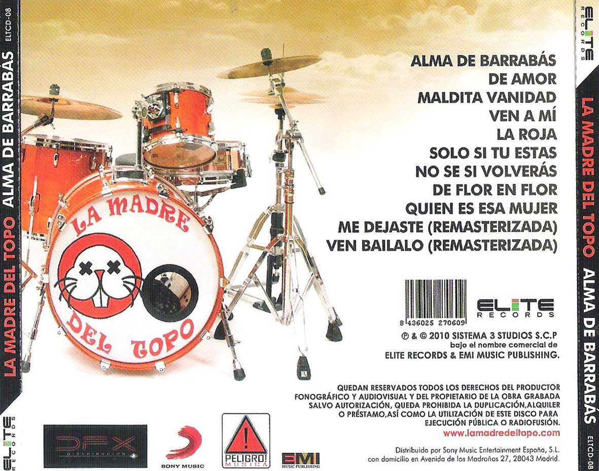 LA MADRE DEL TOPO - ALMA DE BARRABAS  (Cd)