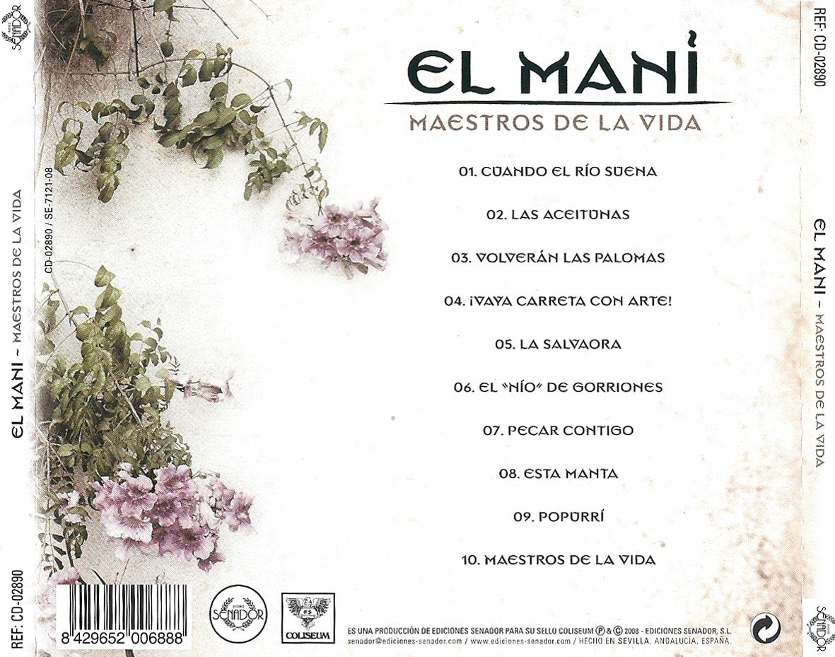 EL MANI - MAESTROS DE LA VIDA  (Cd)