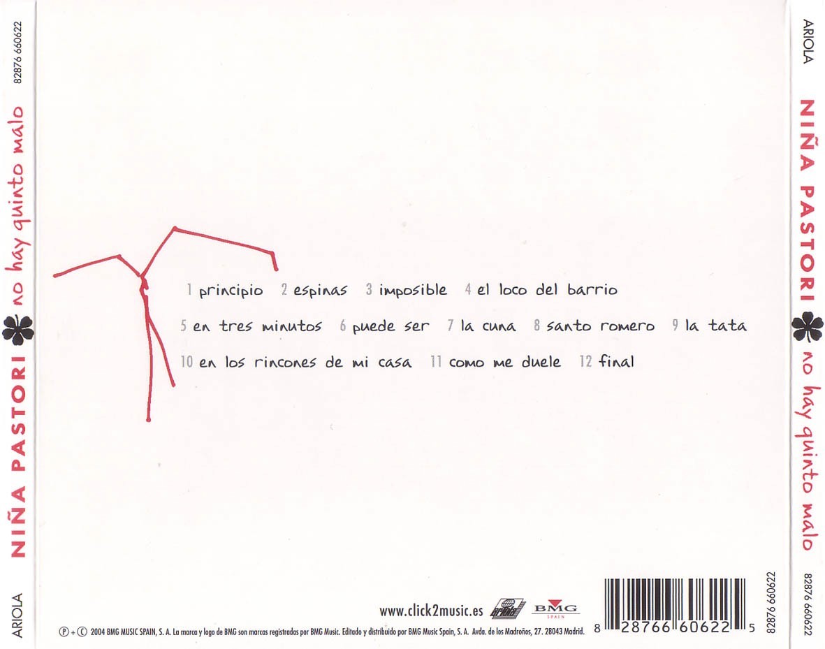 NIÑA PASTORI - NO HAY QUINTO MALO  (Cd digipack)