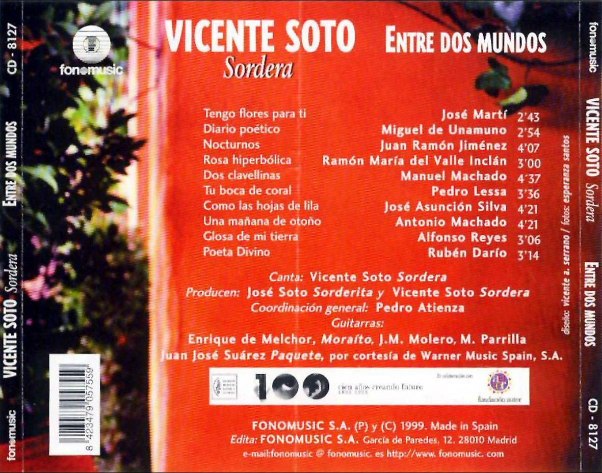 VICENTE SOTO - ENTRE DOS MUNDOS  (Cd)