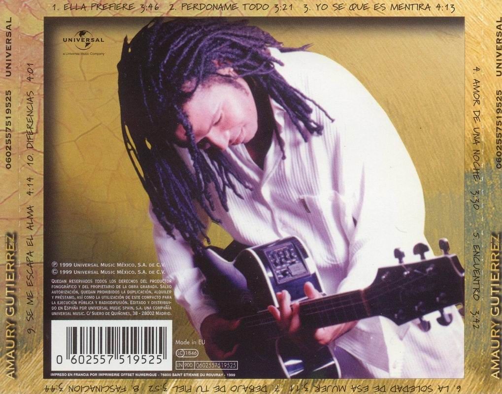 AMAURY GUTIERREZ - AMAURY GUTIERREZ  (Cd)