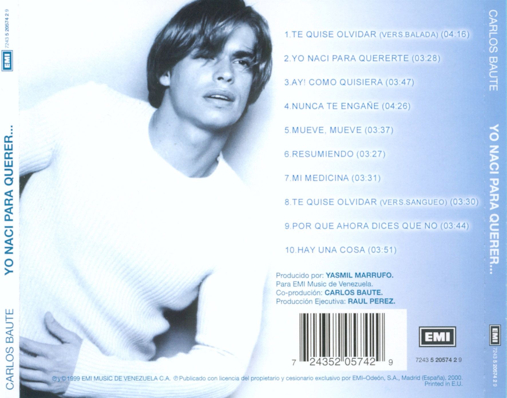 CARLOS BAUTE - YO NACI PARA QUERER  (Cd)