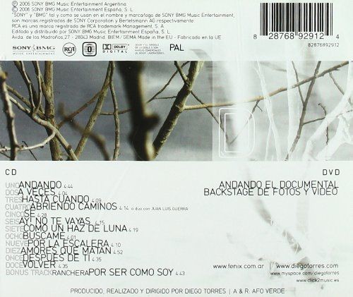 Diego Torres - Andando  (Cd+dvd)