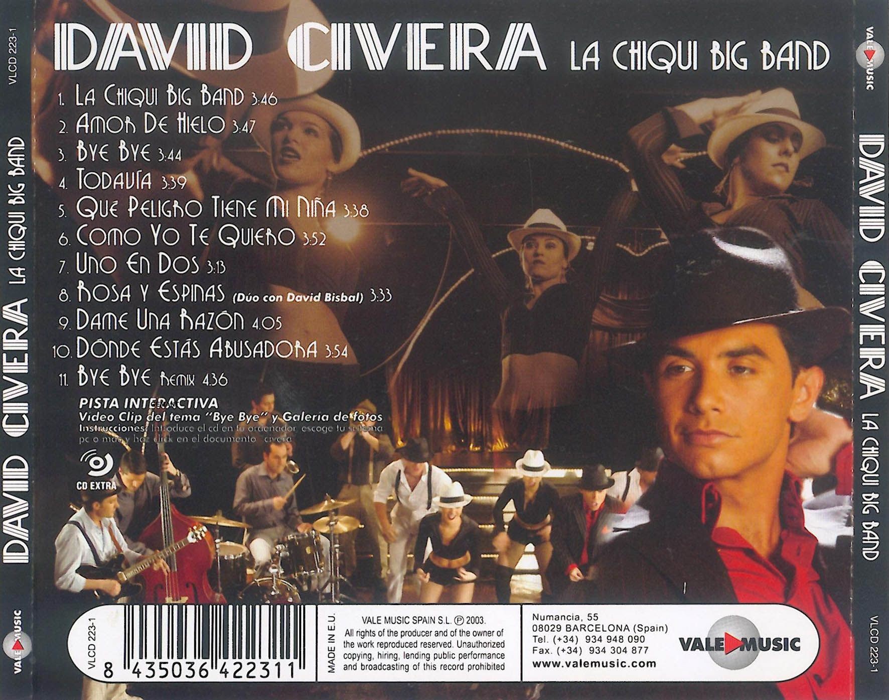 DAVID CIVERA - LA CHIQUI BIG BAND  (Cd)