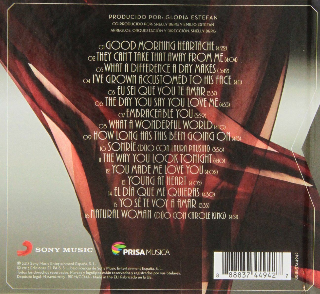 GLORIA ESTEFAN - THE STANDARDS  (Cd)