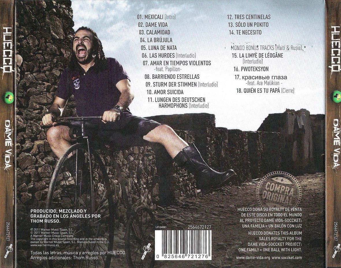 HUECCO - Dame vida  (CdDigipack)
