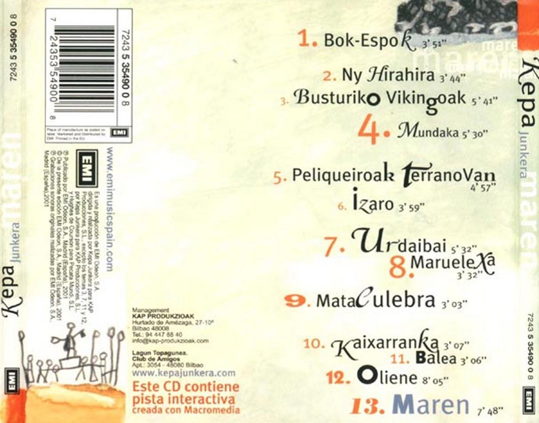 KEPA JUNKERA - MAREN  (CdDigipack)