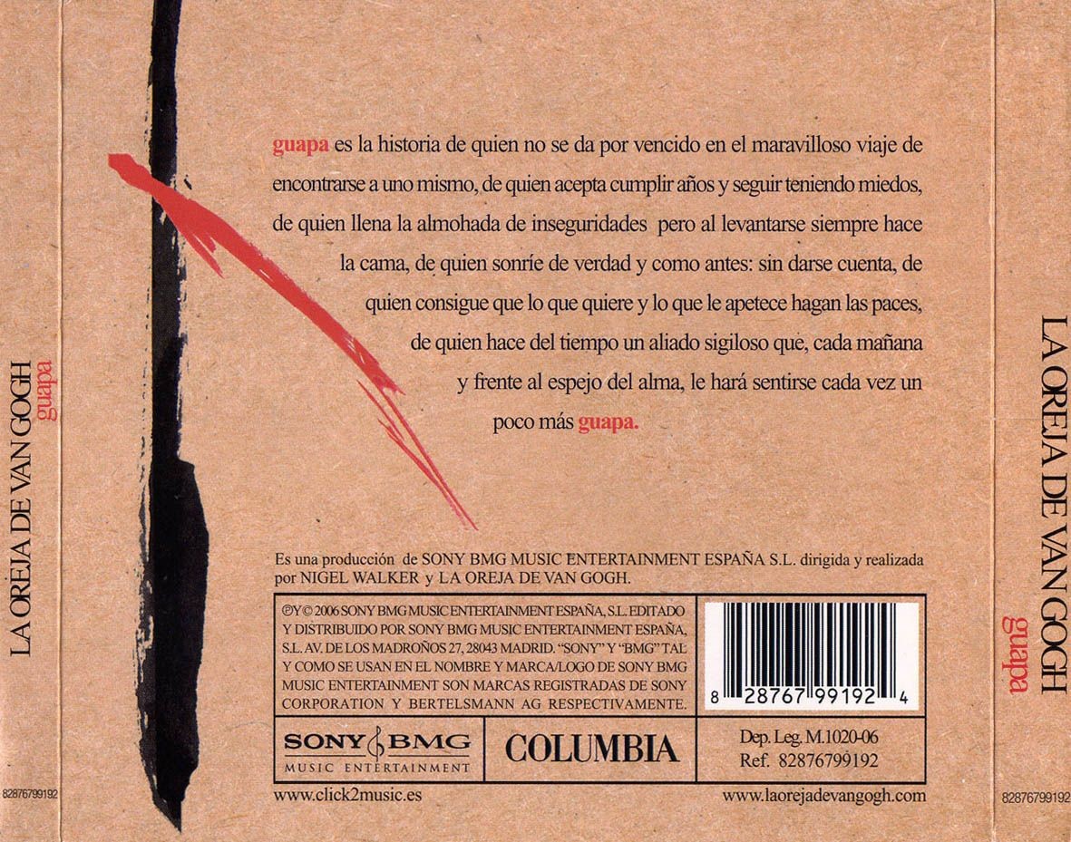 La Oreja de Van Gogh - Guapa  (Cd+Dvd)