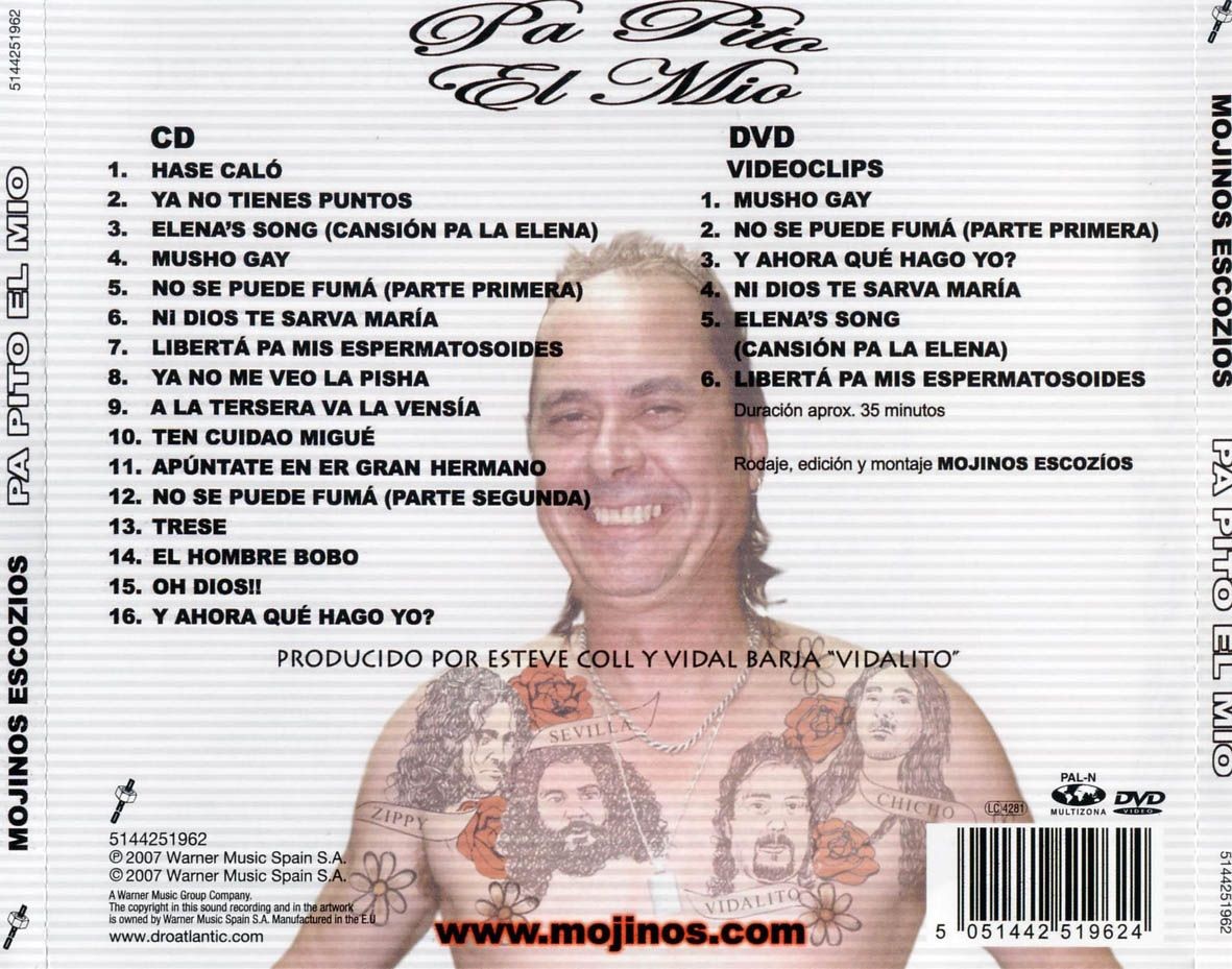 MOJINOS ESCOZIOS - PA PITO EL MIO  (Cd+Dvd)