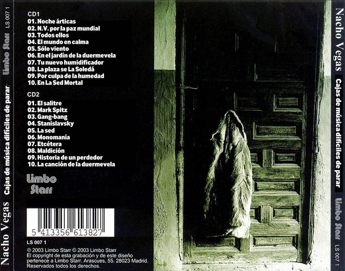 NACHO VEGAS - CAJAS DE MUSICA DIFICILES DE PARAR  (Cd)
