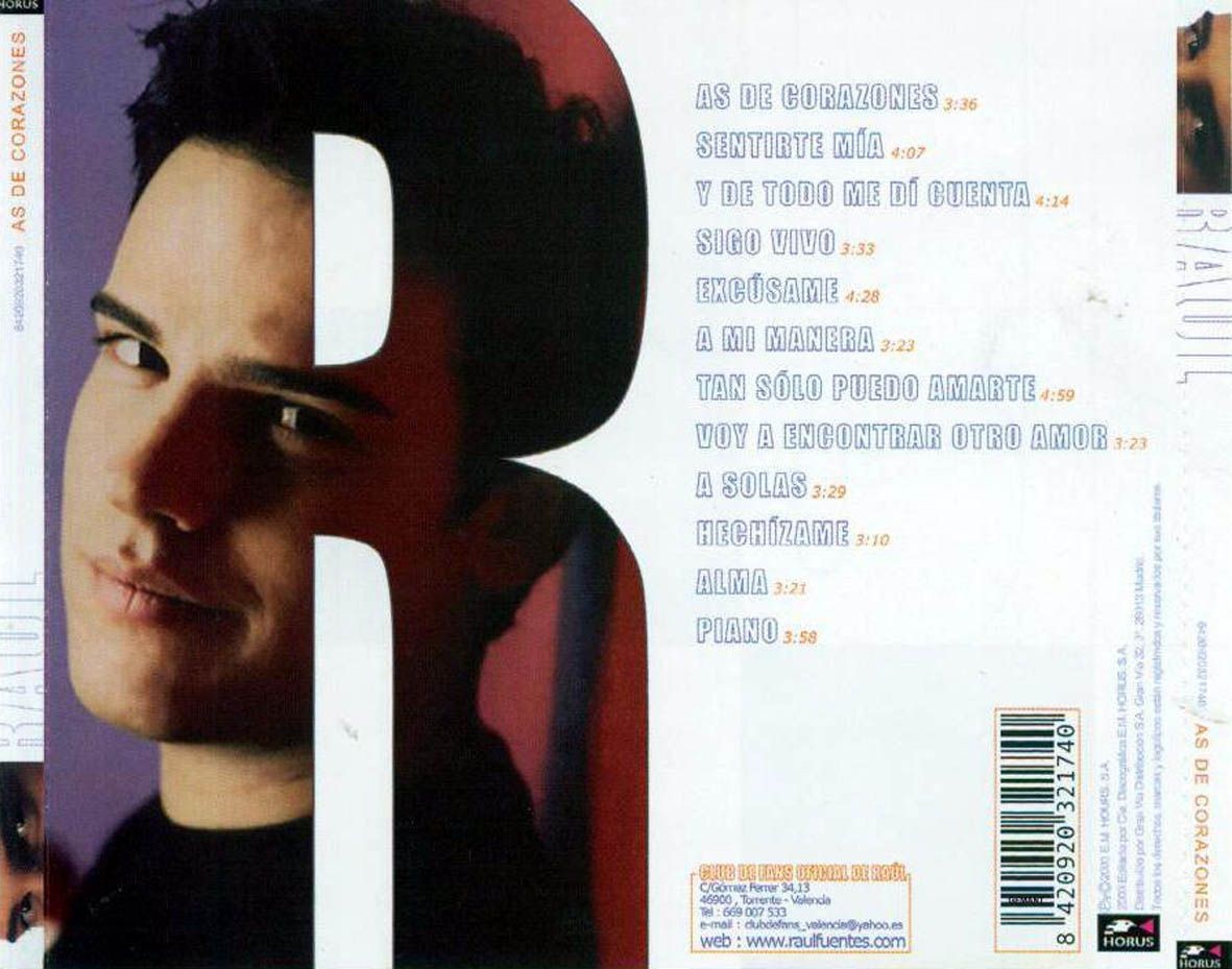 RAUL - AS DE CORAZONES  (Cd)